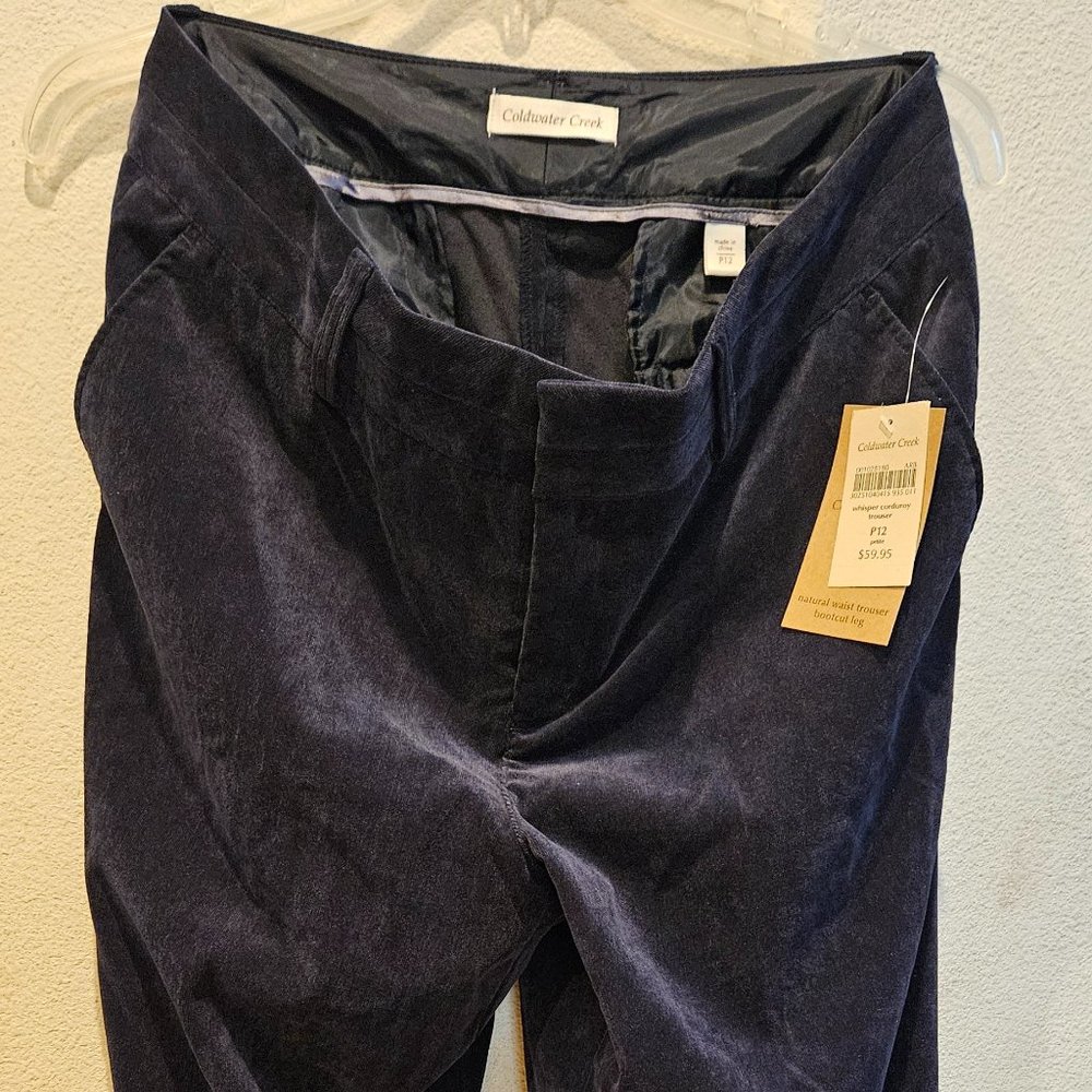 Coldwater Creek Navy Corduroy Pants